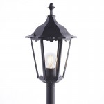 Burford - Matt Black Big Post with Clear Glass  Burford - Matt Black Big Post with Clear Glass