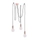 Ceiling Lights - Studio - Copper & Black 3 Light Spider Pendant Endon-76579 - Studio - Copper & Black 3 Light Spider Pendant