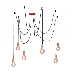 Studio - Copper & Black 6 Light Spider Pendant Studio - Copper & Black 6 Light Spider Pendant