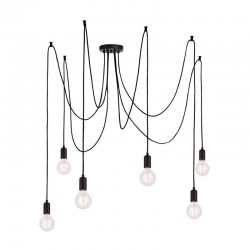 Studio - Matt Black 6 Light Spider Pendant Studio - Matt Black 6 Light Spider Pendant