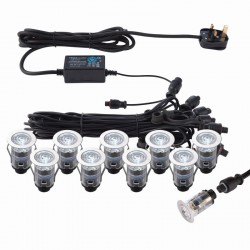 Ikon - Set of 10 Decking Lights ∅2.5 cm CCT 6500K/Blue K Ikon - Set of 10 Decking Lights ∅2.5 cm CCT 6500K/Blue K