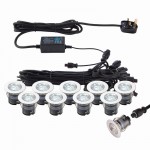 Ikon - Set of 10 Decking Lights ∅3.5 cm CCT 6500K/Blue K Ikon - Set of 10 Decking Lights ∅3.5 cm CCT 6500K/Blue K