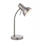 Amalfi - Satin Nickel Task Lamp with USB Amalfi - Satin Nickel Task Lamp with USB