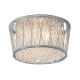 Crystal & Acrylic - Sophia - Crystal & Chrome 3 Light Ceiling Lamp Endon-76708 - Sophia - Crystal & Chrome 3 Light Ceiling Lamp
