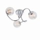 Endon-76880 - Auria - Clear Glass with Striking Pattern 3 Light Ceiling Lamp
