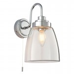 Ashbury - Bathroom Chrome Wall Lamp with Clear Glass Ashbury - Bathroom Chrome Wall Lamp with Clear Glass