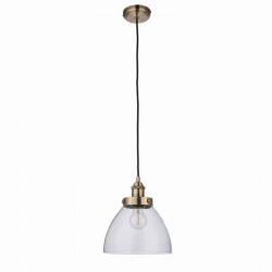 Hansen - Antique Brass Pendant with Clear Glass Hansen - Antique Brass Pendant with Clear Glass