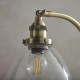 Endon-77859 - Hansen - Antique Brass with Clear Glass Table Lamp