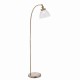 Endon-77860 - Hansen - Antique Brass with Clear Glass Floor Lamp
