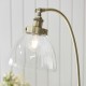 Endon-77860 - Hansen - Antique Brass with Clear Glass Floor Lamp