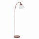 Endon-77862 - Hansen - Aged Copper with Clear Glass Floor Lamp