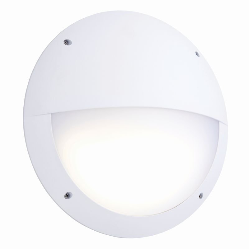 Outdoor - Seran - LED White Eyelid Microwave Bulkhead Saxby-78610 - Seran - LED White Eyelid Microwave Bulkhead