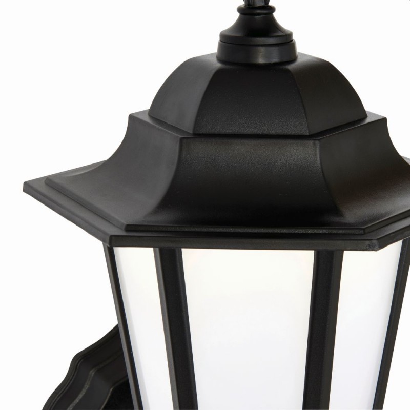 Saxby-78617 - Evesham - Traditional Matt Black CCT Wall Lamp