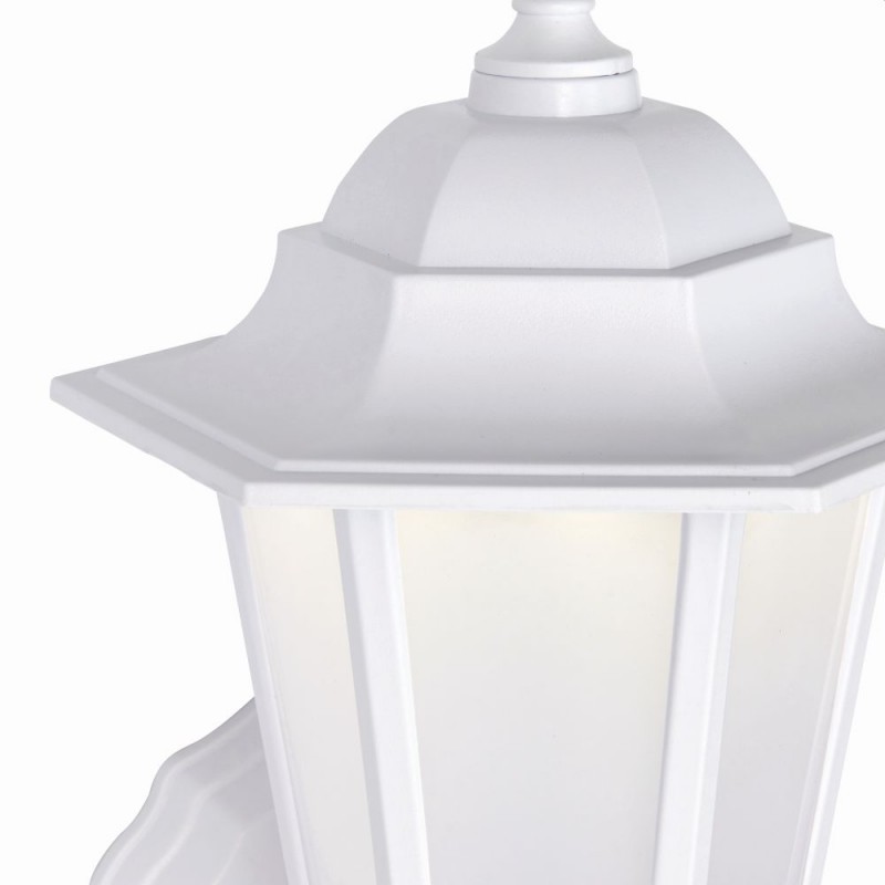Saxby-78618 - Evesham - Traditional Matt White Wall Lamp 4000K
