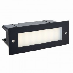 Seina - LED 4000K Black & Frosted Glass Brick Light Seina - LED 4000K Black & Frosted Glass Brick Light