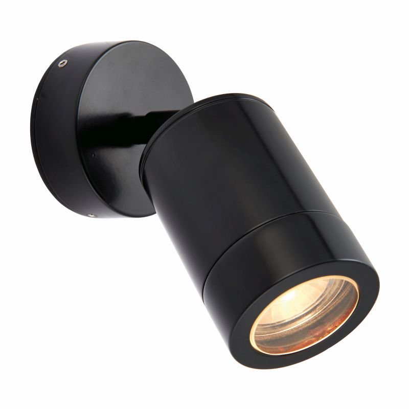 Saxby-78667 - Odyssey - Outdoor Satin Black Adjustable Spotlight