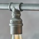 Kitchen Lights - Pipe - Aged Pewter 3 Light Pipe over Island Fitting Endon-78764 - Pipe - Aged Pewter 3 Light Pipe over Island Fitting