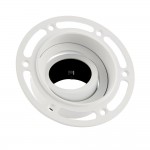 Trimless Tilt - Adjust White Plaster-in Recessed Downlight