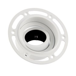 Trimless Tilt - Adjust White Plaster-in Recessed Downlight