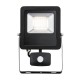 Saxby-78967 - Surge PIR - Outdoor LED Black Floodlight with Sensor 30W