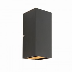 Glover - LED Matt Black Up&Down CCT Wall Lamp