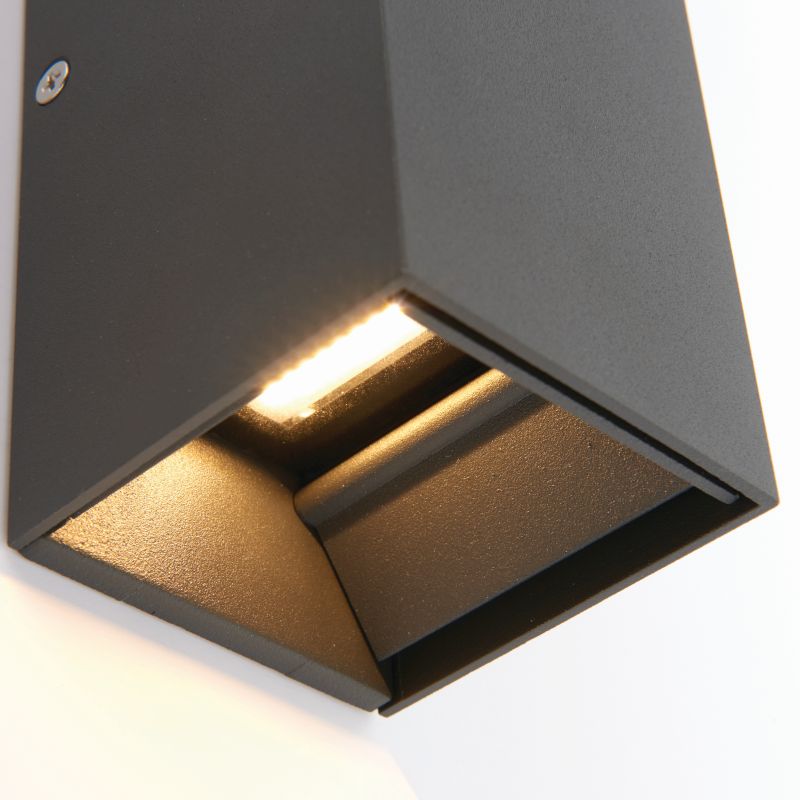 Saxby-79196 - Glover - LED Matt Black Up&Down CCT Wall Lamp
