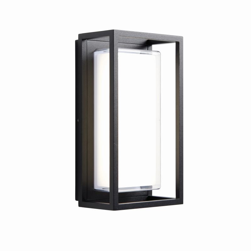 Outdoor - Arlow - LED Clear & Black Rectangle Wall Lamp Saxby-79201 - Arlow - LED Clear & Black Rectangle Wall Lamp