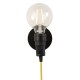 Wall Lights - Studio - Matt Black Plug-in Wall Lamp Endon-79382 - Studio - Matt Black Plug-in Wall Lamp