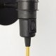 Wall Lights - Studio - Matt Black Plug-in Wall Lamp Endon-79382 - Studio - Matt Black Plug-in Wall Lamp