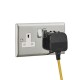 Wall Lights - Studio - Matt Black Plug-in Wall Lamp Endon-79382 - Studio - Matt Black Plug-in Wall Lamp