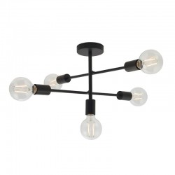 Studio - Matt Black 5 Light Centre Fitting Studio - Matt Black 5 Light Centre Fitting
