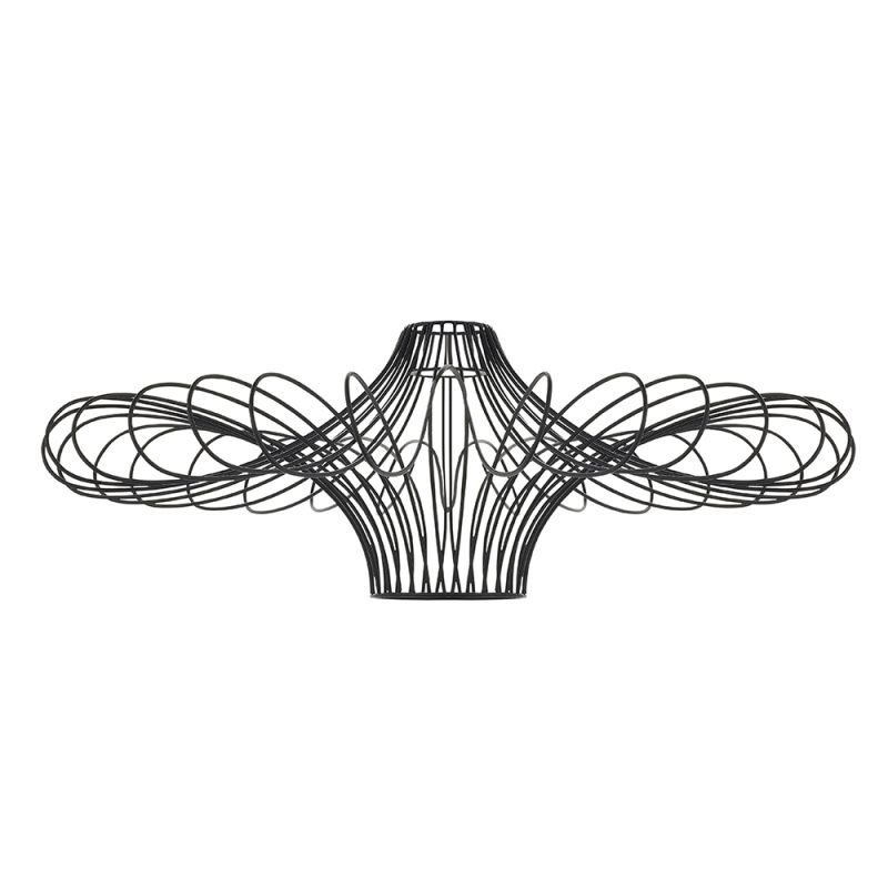 Accessories - Curl - Matt Black Geometric Shade for Pendant Endon-79622 - Curl - Matt Black Geometric Shade for Pendant