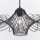 Accessories - Curl - Matt Black Geometric Shade for Pendant Endon-79622 - Curl - Matt Black Geometric Shade for Pendant
