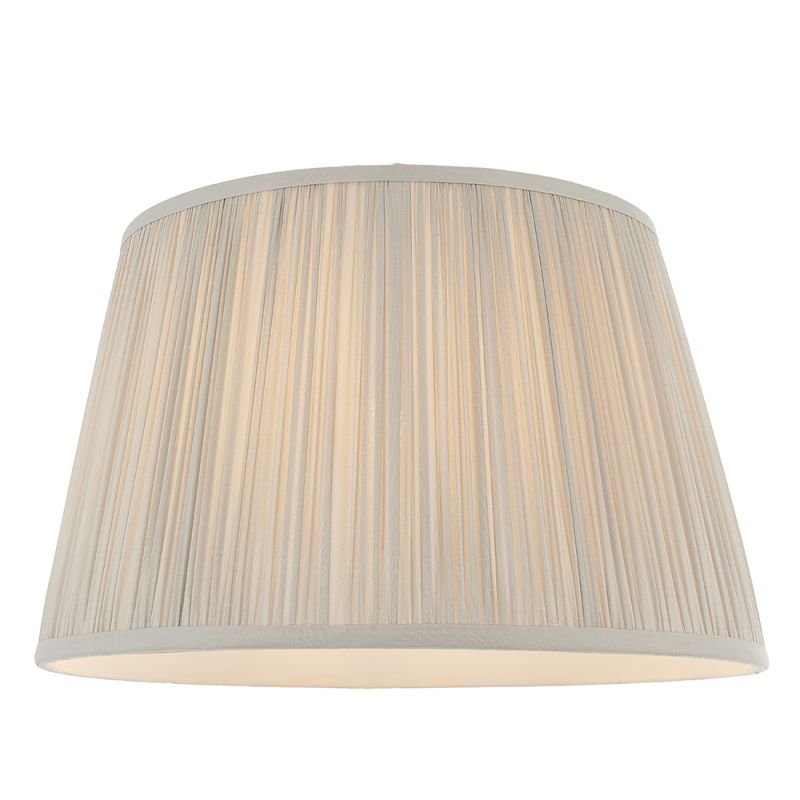 Accessories - Freya - Shade Only - 14 inch Silver Silk Shade Endon-79630 - Freya - Shade Only - 14 inch Silver Silk Shade