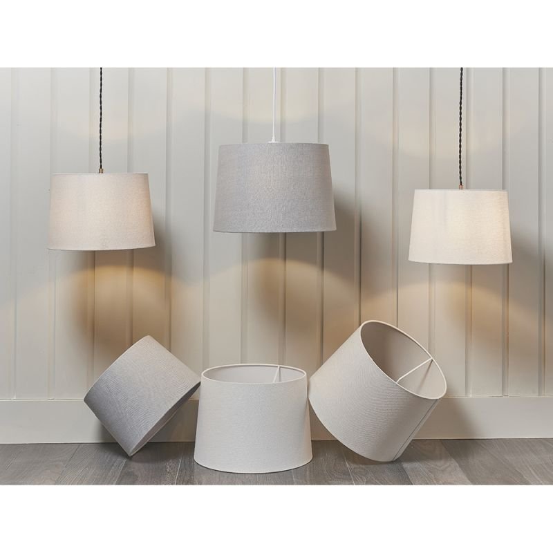 Accessories - Mia - Shade Only - 12 inch Grey Shade Endon-79639 - Mia - Shade Only - 12 inch Grey Shade