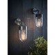 Endon-79792 - North - Matt Black & Glass Wall Lamp