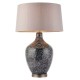 Endon-79842 - Ilsa - Mink Shade & Black with Grey Speckled Glass Table Lamp