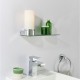 Bathroom Lights - Tal - White Glass Wall Lamp with Glass Shelf Endon-79920 - Tal - White Glass Wall Lamp with Glass Shelf
