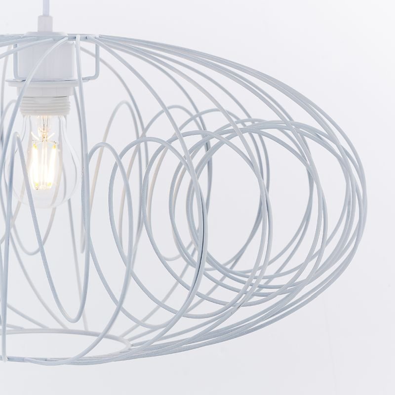 Accessories - Yara - Matt White Curved Loop Shade for Pendant Endon-80156 - Yara - Matt White Curved Loop Shade for Pendant