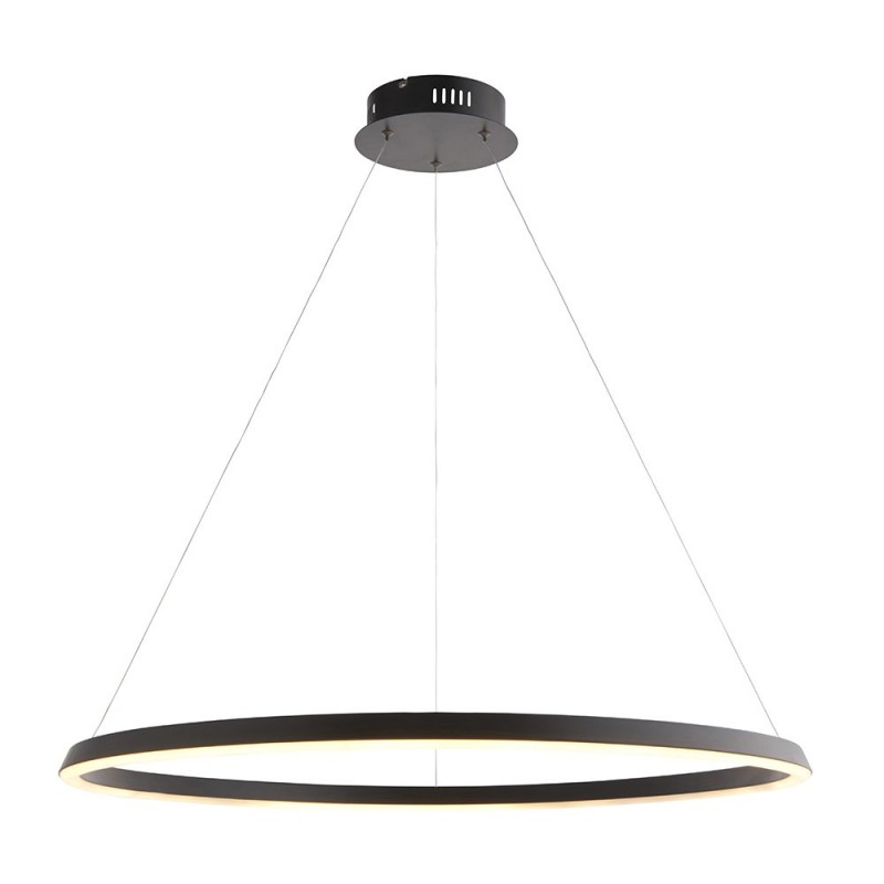 Endon-80628 - Staten - LED Matt Black Round Pendant