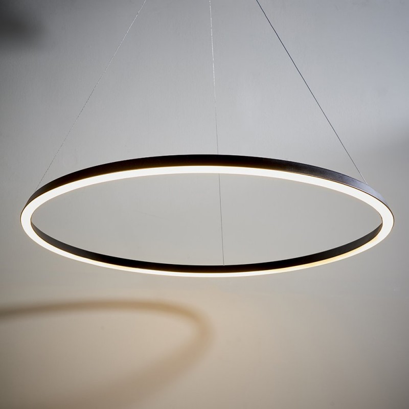 Endon-80628 - Staten - LED Matt Black Round Pendant