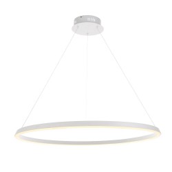 Staten - Matt White Round LED Pendant