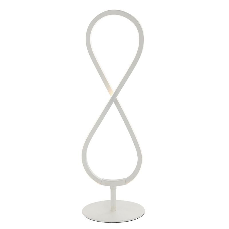 Table & Floor Lamp - Paradox - LED Matt White Table Lamp Endon-80677 - Paradox - LED Matt White Table Lamp