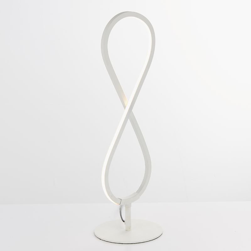 Table & Floor Lamp - Paradox - LED Matt White Table Lamp Endon-80677 - Paradox - LED Matt White Table Lamp