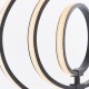 Table & Floor Lamp - Avali - LED Black Rings 3 Light Floor Lamp Endon-80680 - Avali - LED Black Rings 3 Light Floor Lamp