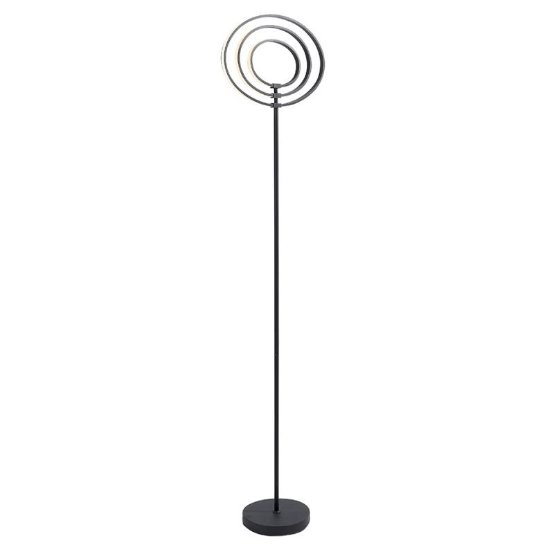 Table & Floor Lamp - Avali - LED Black Rings 3 Light Floor Lamp Endon-80680 - Avali - LED Black Rings 3 Light Floor Lamp