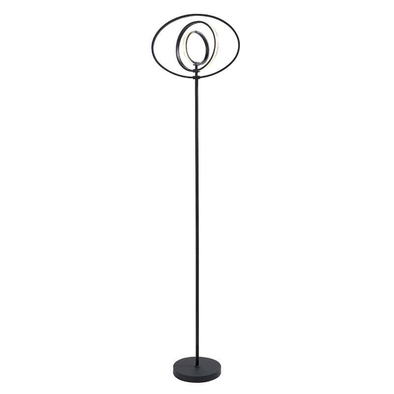 Table & Floor Lamp - Avali - LED Black Rings 3 Light Floor Lamp Endon-80680 - Avali - LED Black Rings 3 Light Floor Lamp