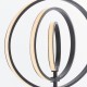 Table & Floor Lamp - Avali - LED Black Rings 3 Light Floor Lamp Endon-80680 - Avali - LED Black Rings 3 Light Floor Lamp