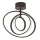 Endon-80682 - Avali - Matt Black LED Semi Flush