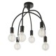 Ceiling Lights - Studio - Matt Black 6 Light Centre Fitting Endon-80821 - Studio - Matt Black 6 Light Centre Fitting